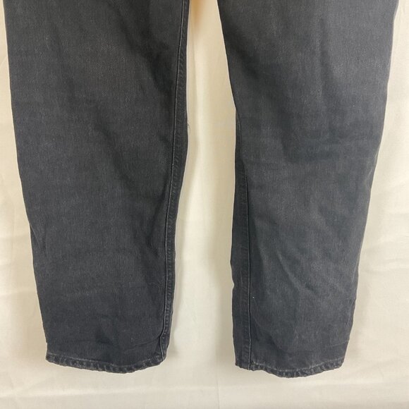 Agolde 90's Jeans 25 Black Distressed Destroyed Button Fly - Picture 9 of 10